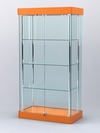 Витрина "АВРОРА" №5-1 с регулируемыми по высоте полками (зад.стенка - стекло), Оранжевый 0132 BS