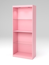 Стеллаж "АФРОДИТА" №2-4 (задняя стенка - ДВП), Фламинго розовый