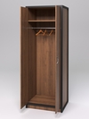 Шкаф офисный для одежды глубокий ШО-32 "СТРОНГ" в стиле ЛОФТ, Орех
