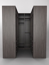 Комплект гардеробных шкафов "Комфорт" №1, Флитвуд серая лава H3453 ST22