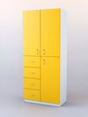 Шкаф для аптек №3, Белый + Солнечный цвет