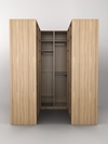 Комплект гардеробных шкафов "Комфорт" №4, Кокоболо натуральный Н3012 ST22