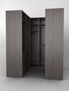 Комплект гардеробных шкафов "Комфорт" №3, Флитвуд серая лава H3453 ST22