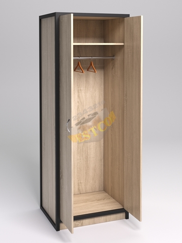 Шкаф офисный для одежды глубокий ШО-32 "СТРОНГ" в стиле ЛОФТ