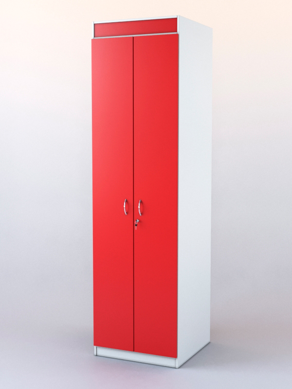 Шкаф "АПТЕКА" №1  Белый + Красный