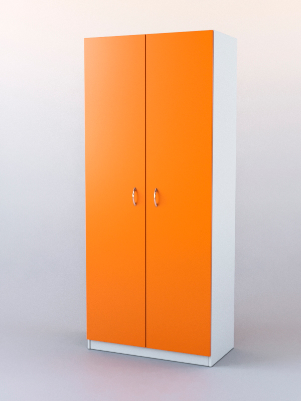 Шкаф для аптек №4 Белый + Оранжевый