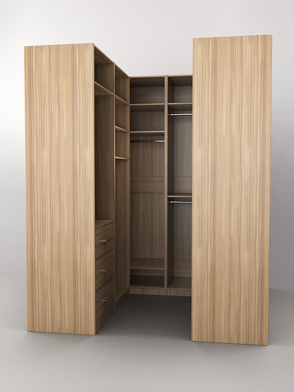 Комплект гардеробных шкафов "Комфорт" №3 Кокоболо натуральный Н3012 ST22
