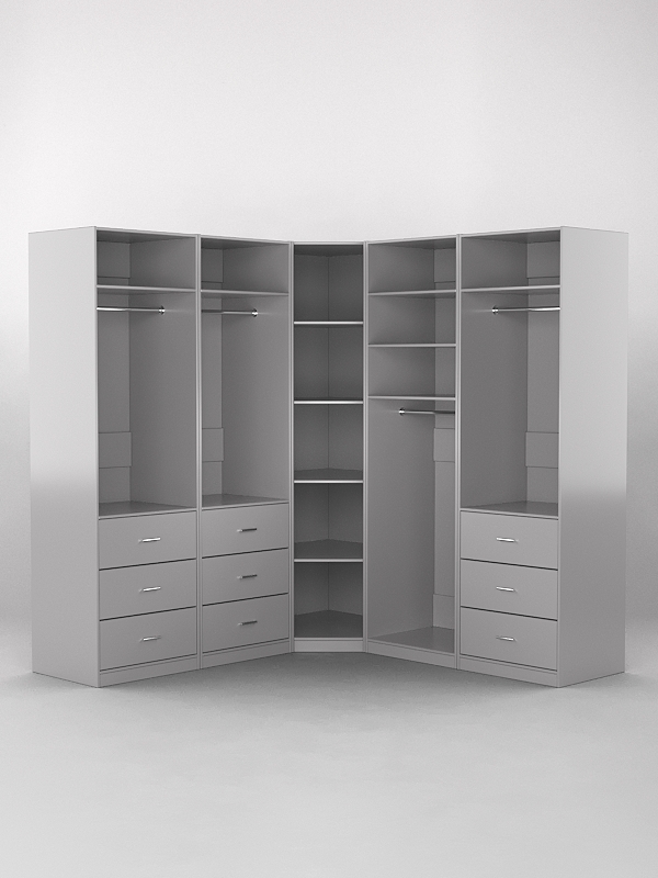 Комплект гардеробных шкафов "Комфорт" №13 Серый