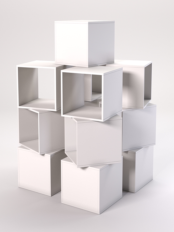 Комплект демонстрационных кубов №2 Белый