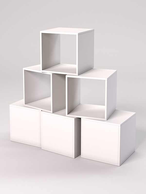 Комплект демонстрационных кубов №9 Белый