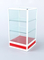 Прилавок из профиля "Стаканчик" №4 (без дверки) Красный + Белый