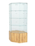 Витрина стеклянная "ИСТРА" угловая №118 шестигранная (без дверки, задние стенки - стекло) Дуб Золотистый