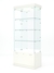 Витрина стеклянная "КРИСТАЛЛ" №103 (без дверок, задняя стенка - зеркало) Белый