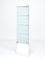 Витрина стеклянная "ИСТРА" угловая №1-У трехгранная (с дверками, бока - стекло) Белый