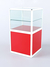Прилавок из профиля "Стаканчик" №3 (без дверки) Красный + Белый