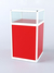 Прилавок из профиля "Стаканчик" №2 (без дверки) Красный + Белый