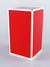 Прилавок из профиля "Стаканчик" №1  (с дверкой) Красный + Белый