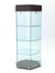 Витрина "ИСТРА" настольная шестигранная №5-1 с фризом (закрытая, задняя стенка - стекло)  Дуб Венге