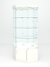 Витрина стеклянная "ИСТРА" угловая №119 шестигранная (без дверки, задние стенки - зеркало) Белый