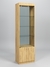 Витрина №1-2-600 (с дверками, задняя стенка - стекло) Дуб Золотистый