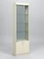 Витрина №300-2-600 (с дверками, задняя стенка - стекло) Крем Вайс
