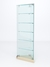 Витрина стеклянная "ИСТРА" угловая №501ХП-У трехгранная (с дверками, бока - стекло) Крем Вайс