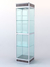 Витрина "СТАКАНЧИК" №3-2 (закрытая, задняя стенка - стекло) полметровая Флитвуд серая лава H3453 ST22