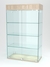 Витрина "ИСТРА" настольная №22-1 с фризом (закрытая, задняя стенка - стекло)  Дуб Сонома